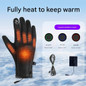 2pack Warm Snowproof Gloves Down Cloth Mittens Durability Windproofed Mittens for Winter Outfits — image 5 of 9