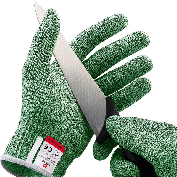 Cut Resistant Gloves - Ambidextrous, Food Grade, High Performance Level 5 Protection. Size Medium, Green, Complimentary Ebook Included — image 1 of 17