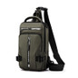 Men's Crossbody Bag, Multi-functional Waterproof Casual Shoulder Bag Fashion Single Shoulder Crossbody Bag Shoulder Backpack With USB Charging Port, Multiple Pockets For Hiking Cycling Mountaineering — image 29 of 34