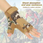 Fingerless Tactical Gloves, Knuckle Protective Breathable Lightweight Outdoor Military Gloves for Shooting, Hunting, Motorcycling, Climbing — image 13 of 23