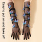 Long Gloves Evening Dress Gloves Bachelorettes Party Gloves Butterfly Gloves — image 6 of 15