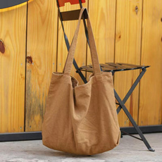 Large Capacity Solid Color Bag, Shopping Bag, Tote Bag — image 3 of 13
