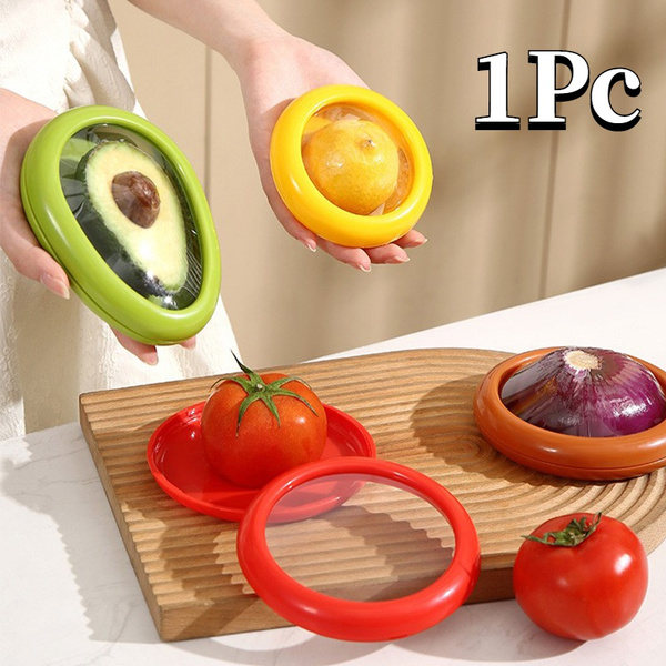 1Pc Kitchen Storage Box Fruit Vegetable Container Fresh Box Avocado Tomato Lemon Onion Fresh-Keeping Crisper Kitchen Gadgets — image 2 of 29