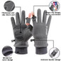 Winter Shaker Fleece Thickened Warm Ski Gloves, Waterproof And Non-slip Outdoor Riding Gloves, Non-slip Wear-resistant Shock-absorbing Cold-proof Warm Gloves, Suitable For Running, Cycling, Hiking, Mountaineering. High Quality Gift — image 12 of 25