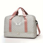 Travel bag Large capacity women's fitness bag Luxury oversized handbag - fashionable and practical compartment design, suitable for travel adventure and fitness activities Lightweight maternity bag storage bag Short business trip luggage bag Independent shoe compartment Lightweight luggage bag, — image 12 of 23