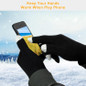 Unisex Touch Screen Gloves Full Finger Winter Warm Knitted Gloves For Warmth Running Cycling Camping Hiking — image 8 of 10