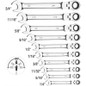 1pc Imperial Flex-Head Ratcheting Combination Wrench SAE 72 Teeth 12 Point Dual-purpose Ratchet Spanner Wrench Universal Hand Tools Car Repair Tool — image 5 of 36