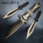 Survival Tactics Fight Combat knife SET Kits , 3-IN-1 One Folding Blade Knife and Two Throwing Knifes , Outdoor Camping First Aid & Survival Kits — image 5 of 9