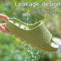 Slippers for Women Men Indoor and Outdoor House Slippers Bathroom Shower Shoes Anti-slip Slides Water  Leaking Beach Slippers Summer Couple Slippers Hollow Bath Slippers — image 4 of 29