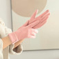 1 pair of thermal gloves, suitable for girls in winter, velvet, windproof and cold-proof temperament, elegant touch-screen split-finger gloves, left and right hands — image 17 of 22