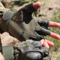 Tactical Half-Finger Gloves with Exoskeleton Armor | Camouflage, Anti-Impact, Slip-Resistant for Outdoor Sports & Riding — image 4 of 10