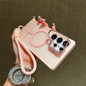 Matte Magnetic Lens Bracket Lanyard Stand Phone Case For Samsung S24 S25 Plus S23 Ultra FE A56 A36 A16 Wireless Charging Cover — image 10 of 18