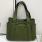 Stylish Corduroy Tote Bag for Women Large Capacity Commuter Shoulder Bag Minimalist Design Crossbody Bag Fashionable and Versatile — image 55 of 61