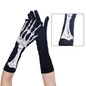 1pair Halloween Cosplay Skull Hand Shape Gloves Full Finger Mitten Carnival Outdoor Gloves Skeleton Gloves for Boys Girls BAN — image 6 of 11