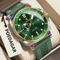 Luxury Trendy Man Wristwatch Square Dial Waterproof Luminous Date Week Men Watch Simple Business Quartz Leather Men's Watches Reloj — image 31 of 31