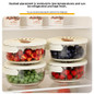 Double-Layer Kitchen Colander with Lid – Thick Fruit & Veggie Strainer, Refrigerator Storage Container — image 4 of 11
