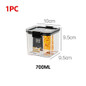 1pcs 460/700/1300/1800ML Food Storage Container Plastic Kitchen Refrigerator Noodle Box Multigrain Storage Tank Transparent Sealed Cans — image 10 of 21