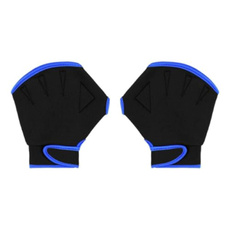 Aquatic Swimming Webbed Gloves Nylon Swimming Gloves Swim Exercise Training Fitness Water Resistance Hand Flippers Water Aerobics Glove Swim Gear Glovs Fit Aquatic Dive Surfing Hand Equipment — image 3 of 7