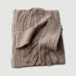 Warm Knit Scarf Hat Gloves Set | Chunky Cable Wool for Winter — image 10 of 11
