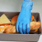 Disposable Gloves Medium, Nitrile And Vinyl Blend Material Gloves, Latex Free, 4 Mil 200 Pc Food Grade Glove For Cleaning, Food Prep, Hair Dye, Tattoo, Blue — image 8 of 9