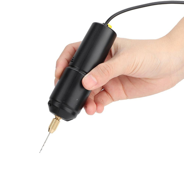 Mini Electric Drills Handheld Micro USB Drill with 3pc Bits Diy Craft Tools — image 1 of 14