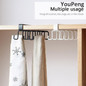 Kitchen Cabinets Ceiling Storage Hook With 6/12 Hooks Desk Cabinets Organizer Hanging Rack Organizer Kitchen Hanging Tool — image 6 of 18