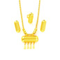 Africa Classic Golden Color Jewellery Set Ethiopia Earrings Pendant Rings Dubai Saudi Arab Bridal Wedding Accessories Party Gifts — image 5 of 9