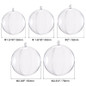 1~24pcs Clear Plastic Fillable Ornaments Ball Christmas DIY Craft Ball Bauble Ornament for Christmas Wedding Party Home Decorations — image 4 of 51