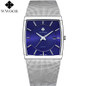 Black Business Mens Watches Square Dial Waterproof En Acier Inoxydable Montre-Bracelet Hommes Montres Quartz Watch WWOOR Uhren Herren Wasserdicht — image 22 of 22