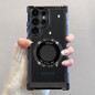 Luxury Plating Magnetic Wireless Charge Case For Samsung S25 S24 Ultra S23 FE S22 Plus S21 Note 20 Clear Lens Protection Cover — image 11 of 14