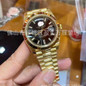 Black Crystal Log Watch for Men – Automatic Mechanical Movement, Stainless Steel Band, Water-Resistant, Dual Calendar Display — image 8 of 22