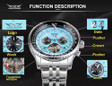 Automatic Watches for Men Fashion Brand JARGAR Men's Big Face Automatic Mechanical Male Wrist Watch Steel — image 23 of 25
