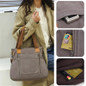 1pc Ladies' Large-capacity Tote Bag, Suitable for Office and Commuting, Classic and Simple, Casual and Versatile Design, Zippered Bag, Handbag — image 7 of 46