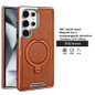 360 ° Rotating Bracket Leather Case,For Samsung Galaxy S24 S23 S25 Ultra S25Edge Wireless Charging Phone Protective Back Cover — image 12 of 13