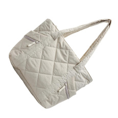 Womens Shoulder Bag Large Capacity Armpit Bag Casual Handbags Students School Bag Commuting Bag Qulited Underarm Bag — image 3 of 17