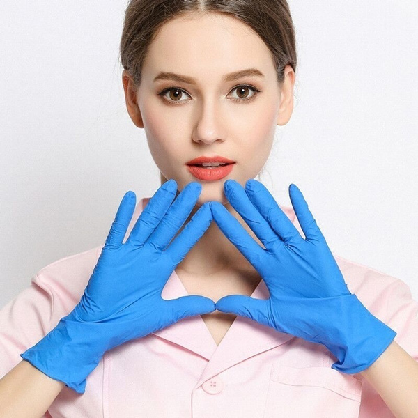 50/100pcs Disposable Glove Household Cleaning Mechanic Tattoo Gloves Protective Gloves — image 1 of 14