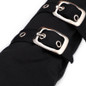 Punk Style Black Mesh Fingerless Gloves with Wrist Strap — image 6 of 8
