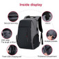 Men's Laptop Backpack,  Anti-theft Bag Large Capacity Business Bag For Travel, USB Charging Backpack College School Computer Bag Gift For Men & Women — image 20 of 46