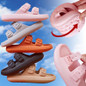 Double Buckle Adjustable 4cm Thickness Ultra Cushioning Sandals Slippers Soft Slide Sandals for Women Men Non-Slip Shower Shoes Bath Slippers Summer Beach Slides — image 4 of 32
