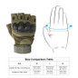 Tactical Gloves, Outdoor Gloves Fingerless Glove for Riding, Cycling, Motorcycle, Hunting, Shooting, Hiking, Camping, Airsoft, Paintball Gloves — image 15 of 17