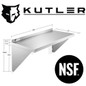 Stainless Steel Shelf - NSF Commercial Kitchen Wall Shelving — image 9 of 26