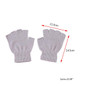 1/6 Pairs Adult Winter Knit Half Finger Gloves Color Warm Fingerless Mittens — image 5 of 12