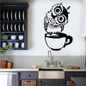 Cute Cartoon Animal Owl Cup Kitchen Restaurant Decoration Wall Stickers Home Decoration Living Wall Stickers — image 4 of 9