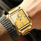 Men's Fashion Binbond Gold Men's Watches Luxury Original Stainless Steel Waterproof Square Male Wristwatches Clock Relogio Masculino 2023 Uhren Herren Gold Watch for Men — image 8 of 22