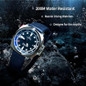 Swiss Automatic Movement Dive Watches For Men Casual Men'S Watch With Rubber StrapSapphire Glass DialLuminous Hands And Hour Markers200M Waterproof For Diving Or Underwater Sport — image 7 of 8