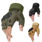 Tactical Army Military Airsoft Shooting Bicycle Combat Fingerless Paintball Hard Carbon Knuckle Half Finger Gloves — image 4 of 14