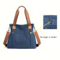 1pc Ladies' Large-capacity Tote Bag, Suitable for Office and Commuting, Classic and Simple, Casual and Versatile Design, Zippered Bag, Handbag — image 17 of 46