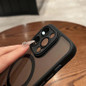 New Black Frosting Translucent Antiskid Case for iPhone 16 15 14 13 12 11 Pro Max Plus Lens Protect Magsafe Magnetic Matte Cover — image 7 of 14