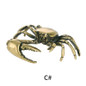 3 Styles Available Brass Crab Small Statue Ornaments Retro Animal Miniatures Figurines Office Desk Decorations Home Decor Crafts — image 10 of 12