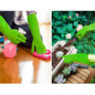 1-Pair Dishwashing Gloves, Reusable Household Gloves, Kitchen Gloves, Long Sleeve, Thick Latex, Cleaning, Washing, Working, Painting, Gardening, Pet Care (Size M,Green, Rb2143) — image 8 of 8